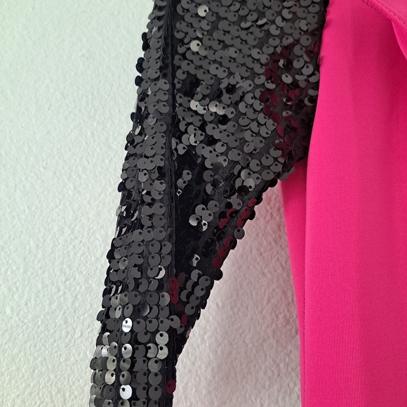 Weissman Dance Pink/Black Girls Size M Child Zip Back party competition Tea Time - Picture 6 of 16